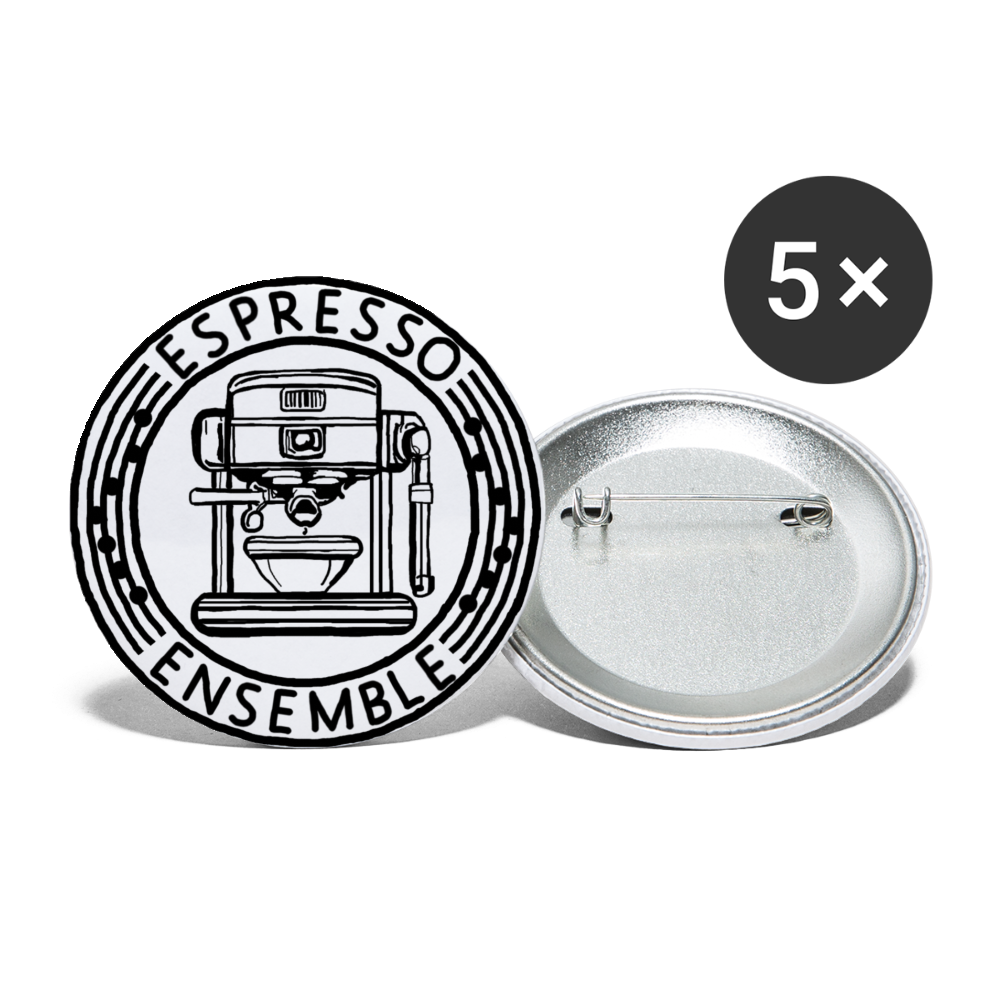 Espresso Ensemble - Espresso Machine - 2.2''/56 mm Button (5-pack) - white