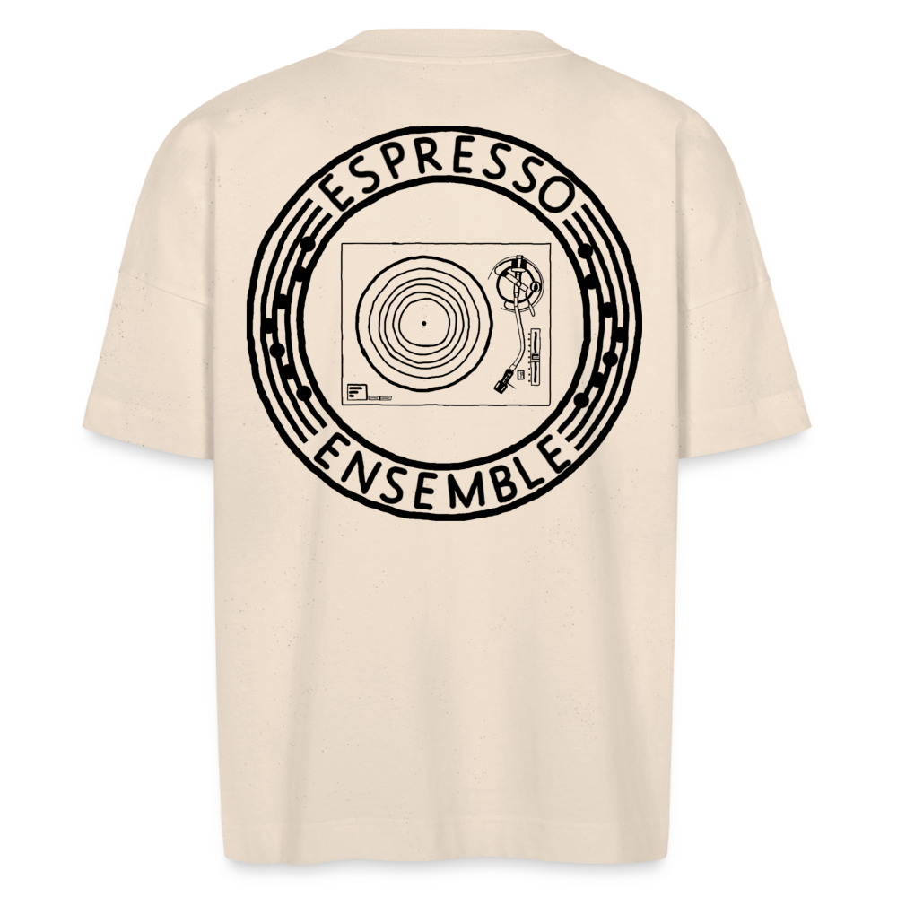 Espresso Ensemble - Turntable (Oversized Tee) - natural raw