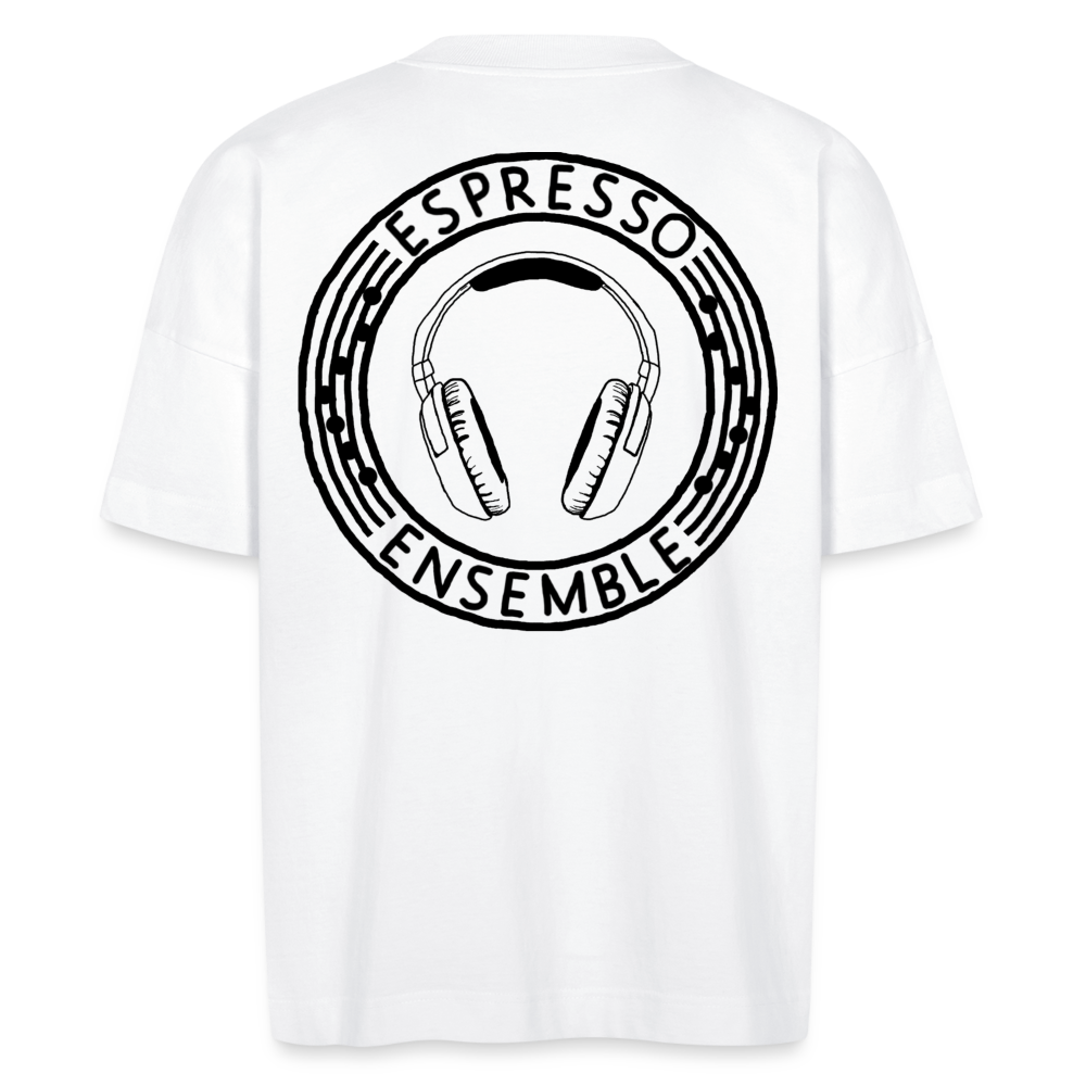 Espresso Ensemble - Headphones (Oversized Tee) - white