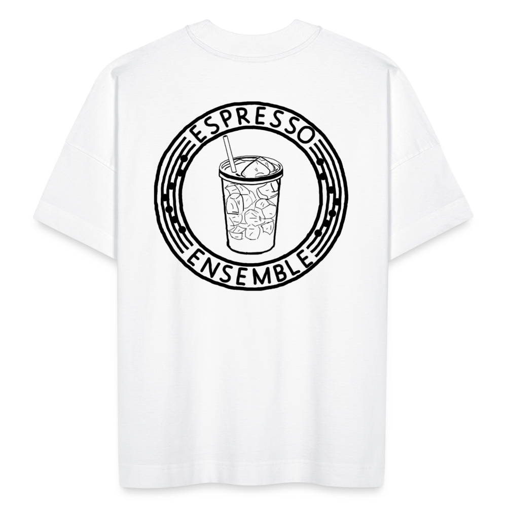 Espresso Ensemble - Iced (Oversized Tee) - white