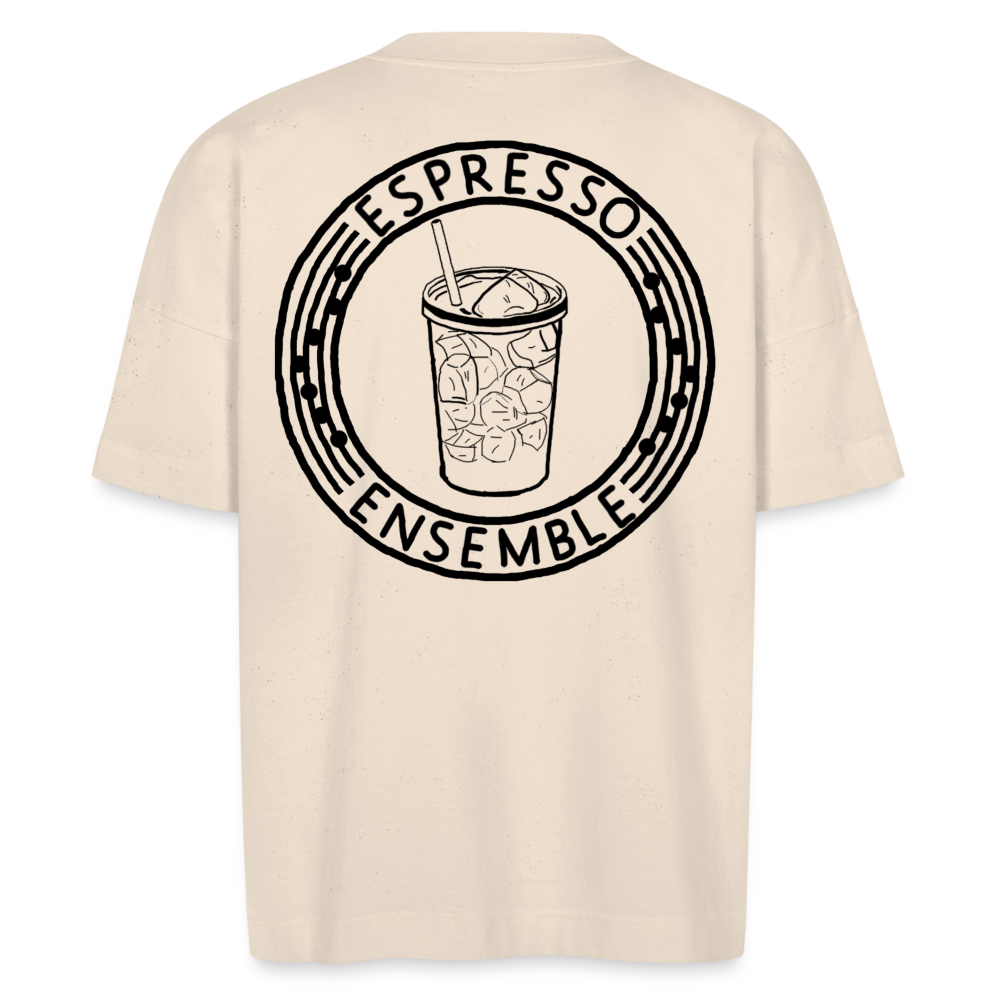 Espresso Ensemble - Iced (Oversized Tee) - natural raw