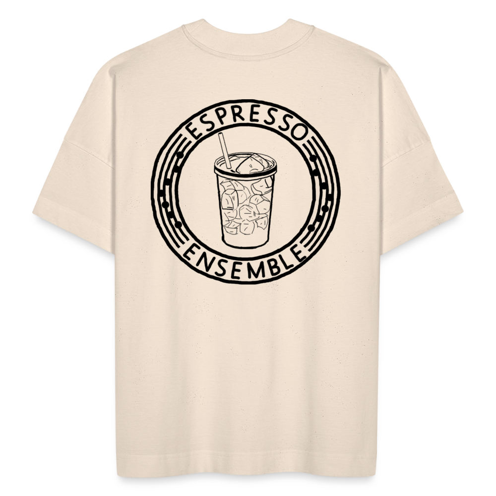 Espresso Ensemble - Iced (Oversized Tee) - natural raw